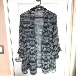 LA HEARTS Tribal Print Cardigan Sz Medium